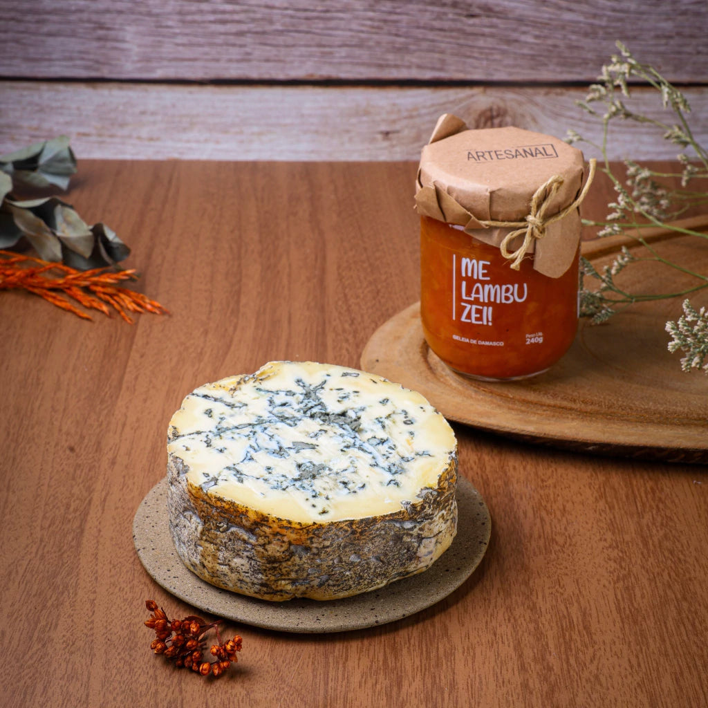 Gorgonzola de colher + Geleia de Damasco