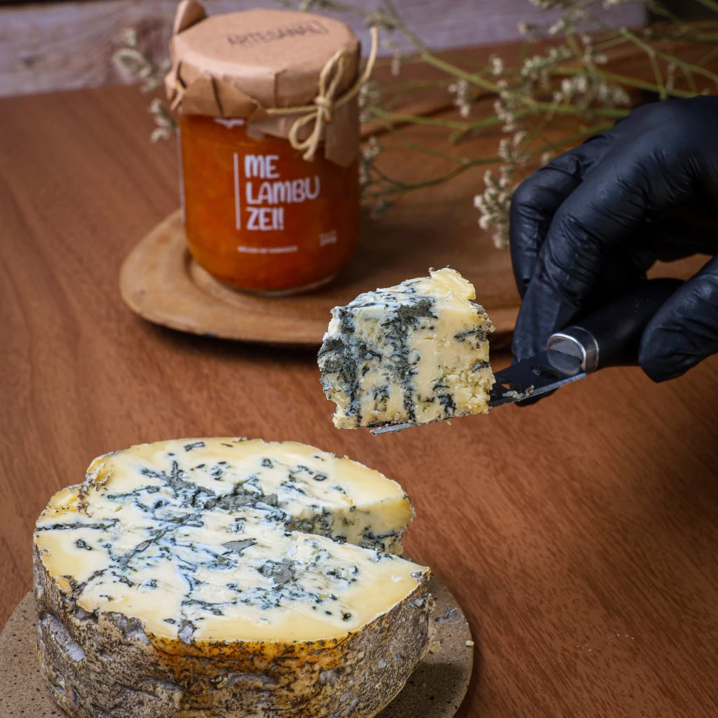 Gorgonzola de colher + Geleia de Damasco